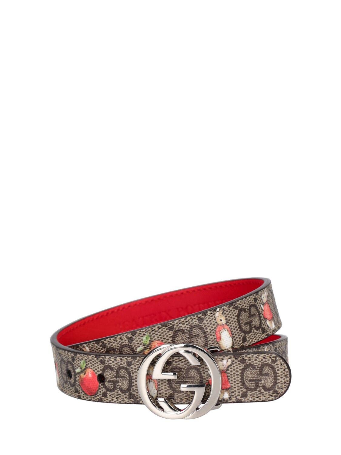 20mm Gg Faux Leather Belt by GUCCI