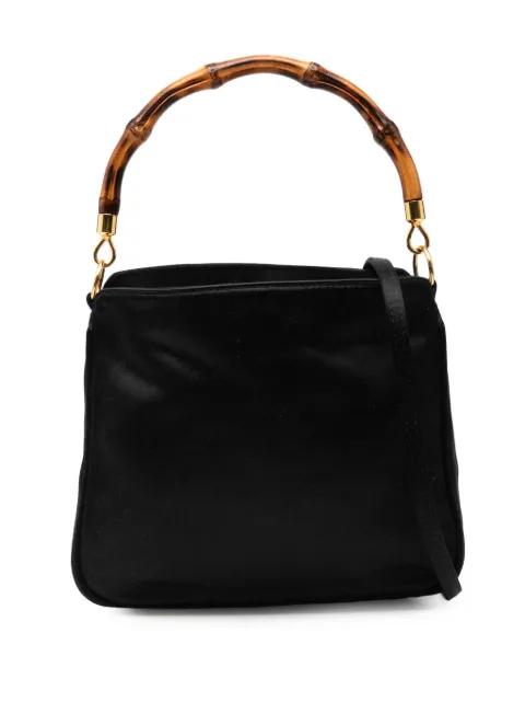 20th Century Bamboo Satin satchel by GUCCI 
