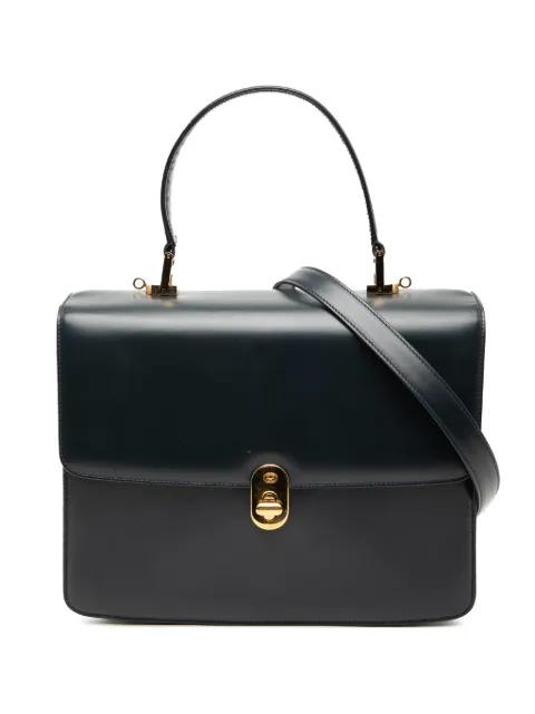 20th Century Calfskin Turnlock Sideline Handbag satchel by GUCCI 