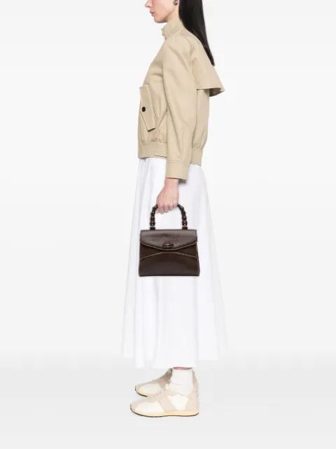 20th Century Leather Bamboo handbag by GUCCI 