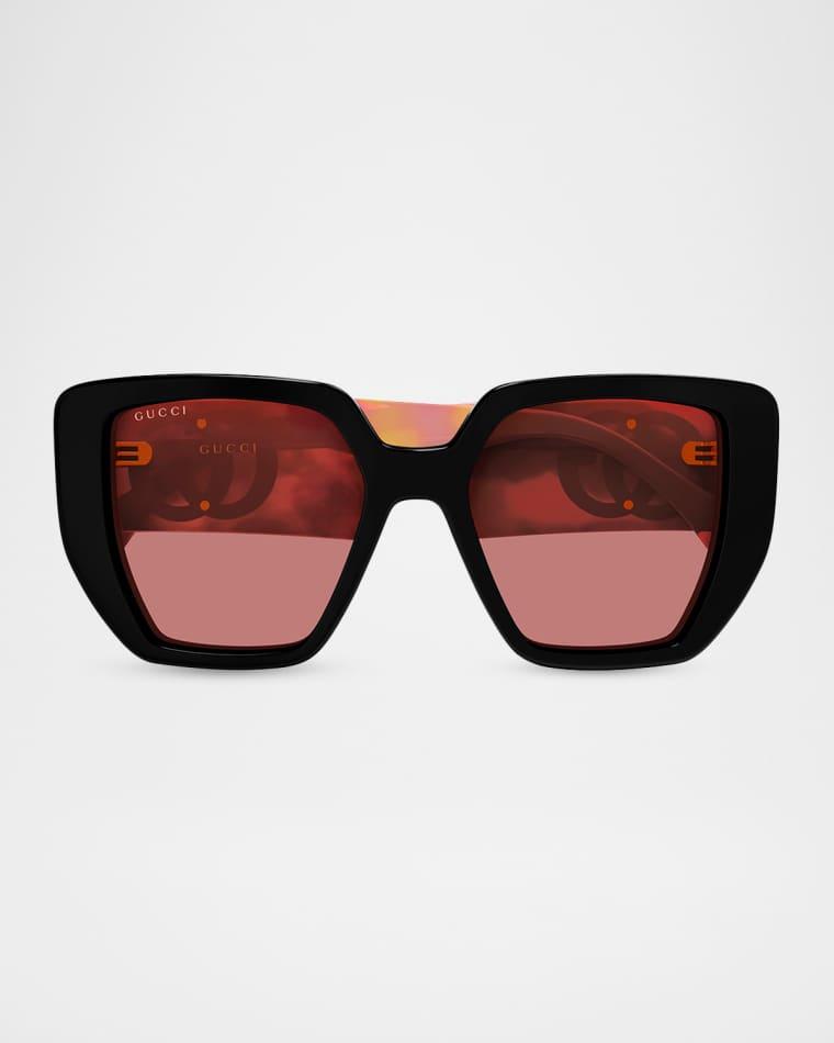 54mm Acetate Square Sunglasses by GUCCI