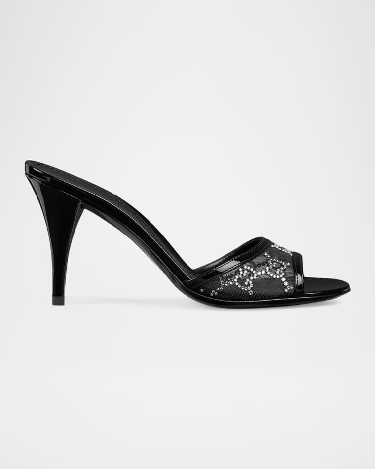 85mm Erin GG Monogram Canvas Mules by GUCCI