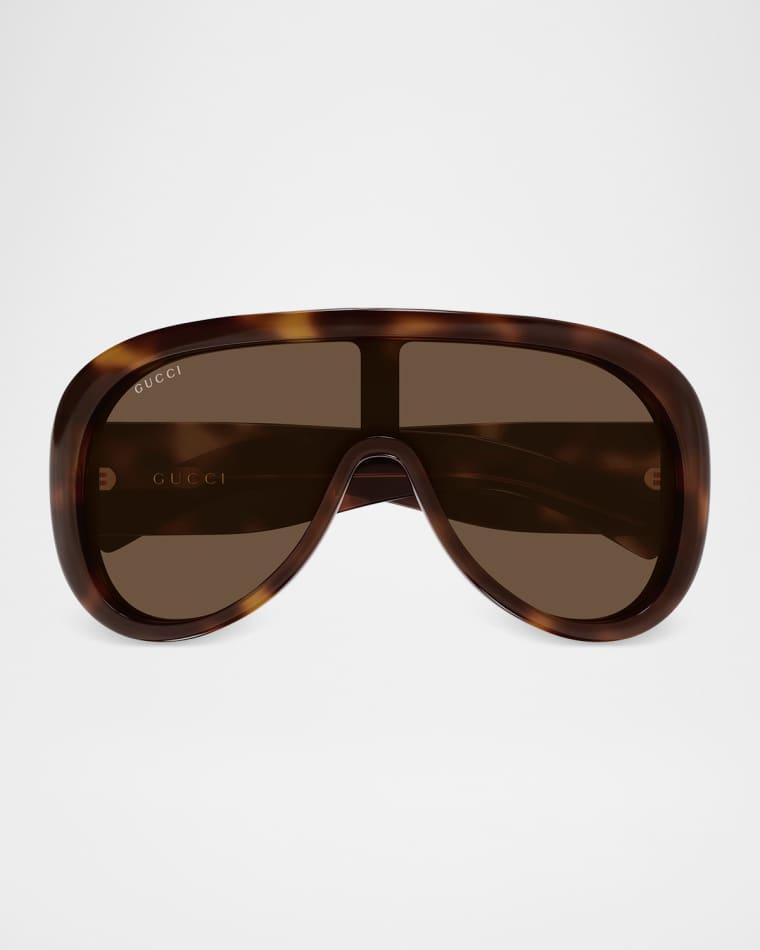 99mm Acetate Shield Sunglasses by GUCCI