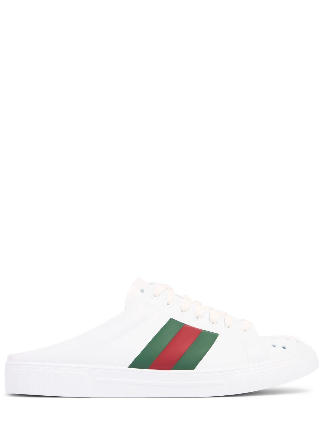 Ace Sabot Rubber Mules by GUCCI