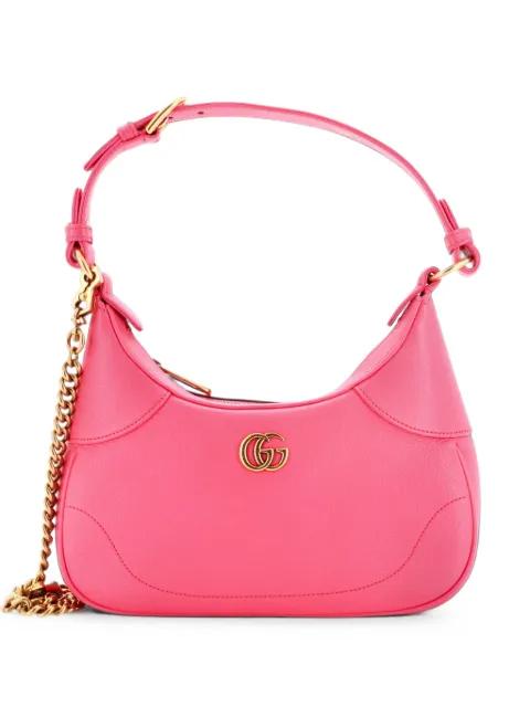 Aphrodite Zip Shoulder Bag Leather Small hobo bag by GUCCI 