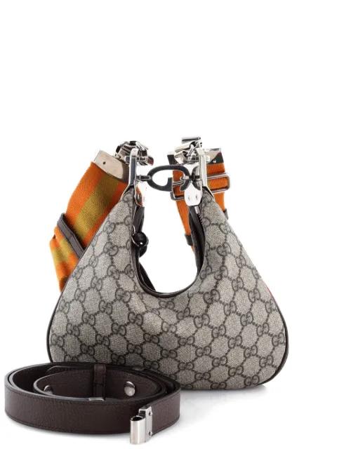 Attache Shoulder Bag GG Coated Canvas Small hobo bag by GUCCI 