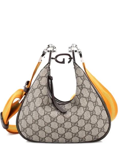 Attache Shoulder Bag GG Coated Canvas Small hobo bag by GUCCI 