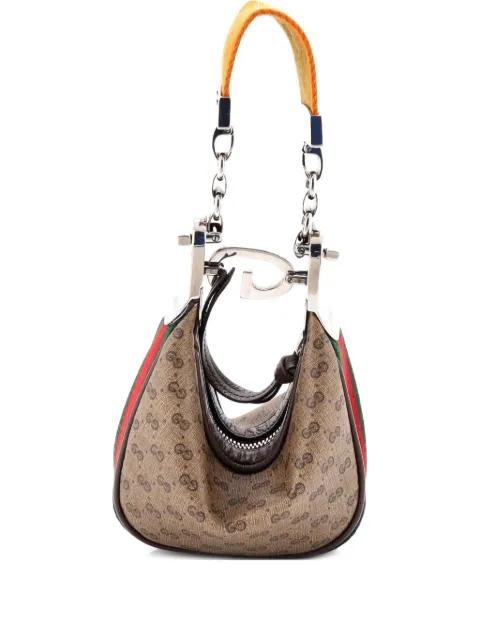 Attache Shoulder Bag Micro GG Coated Canvas Mini hobo bag by GUCCI 