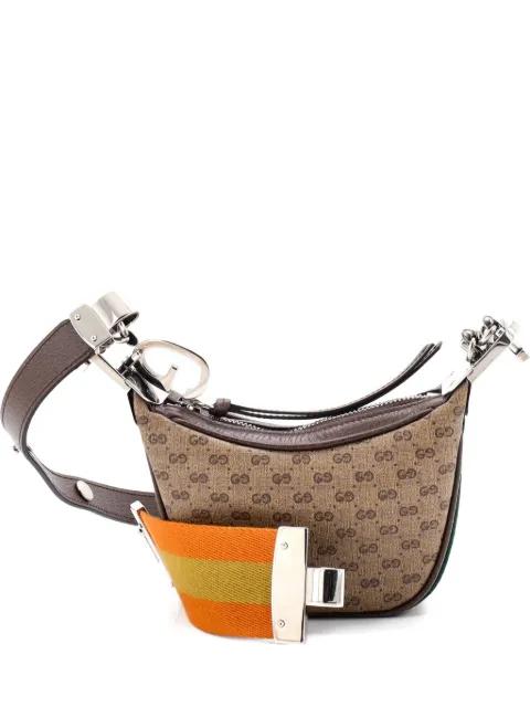 Attache Shoulder Bag Micro GG Coated Canvas Mini hobo bag by GUCCI 