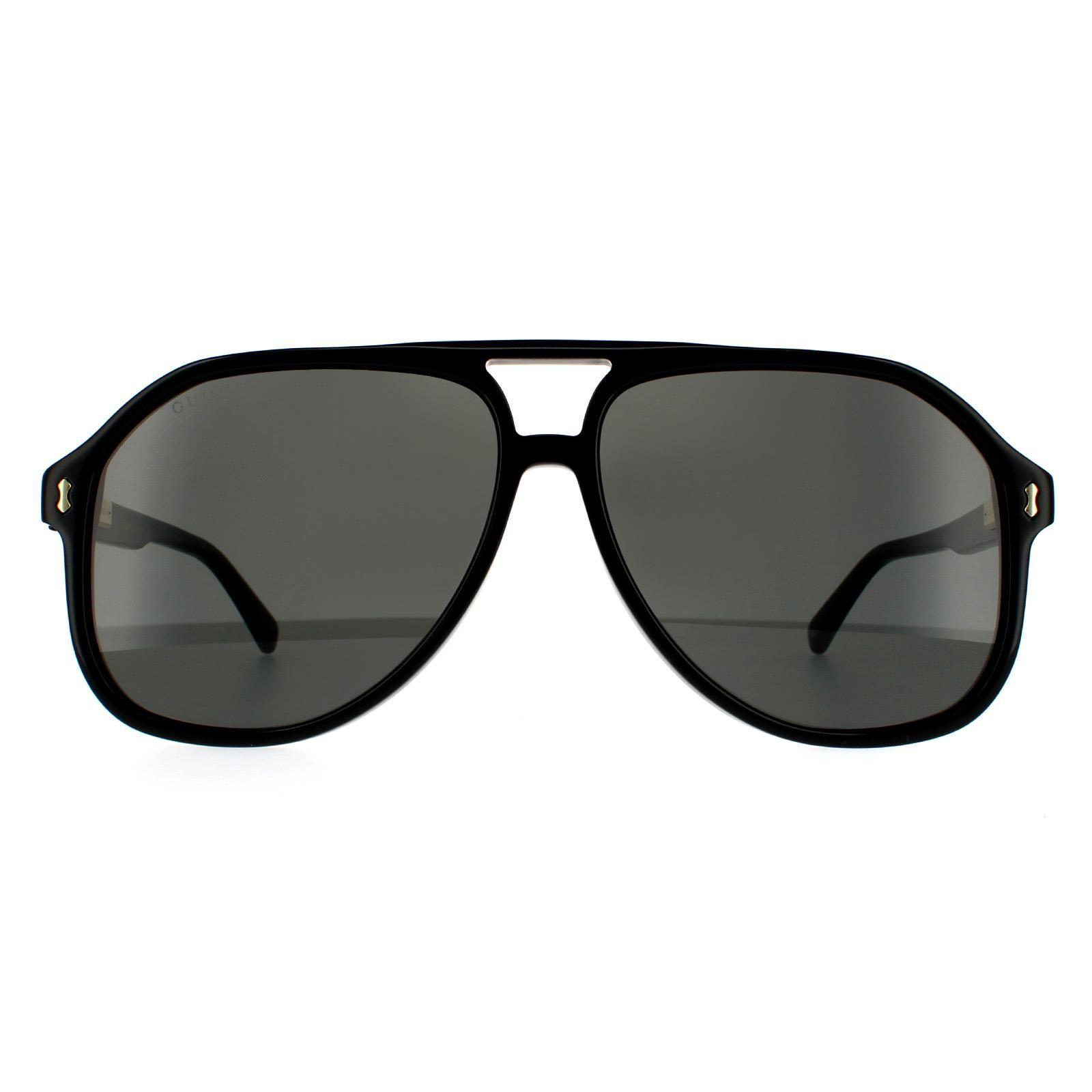 Aviator Black Grey GG1042S Sunglasses by GUCCI
