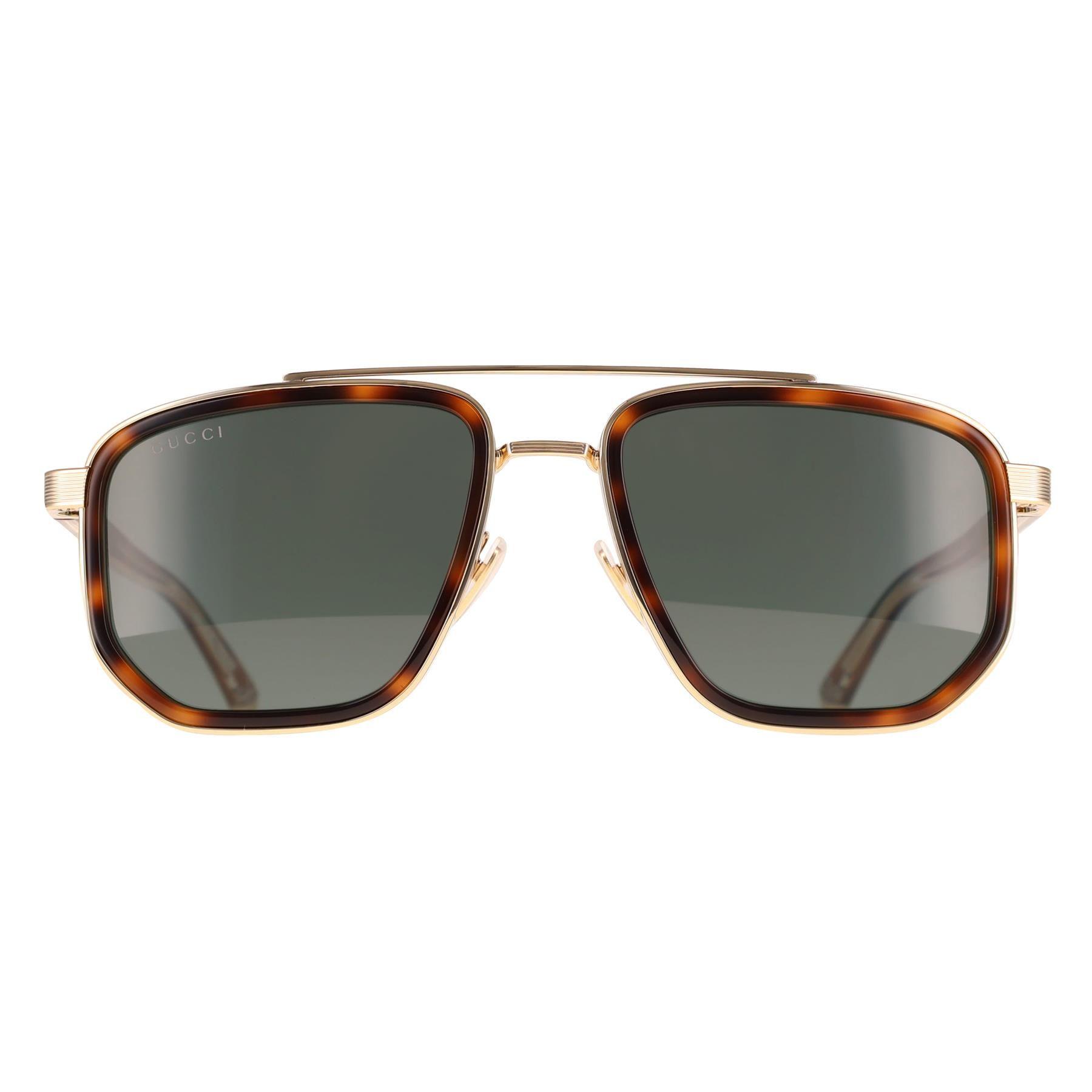 Aviator Gold Havana Green GG2073S by GUCCI