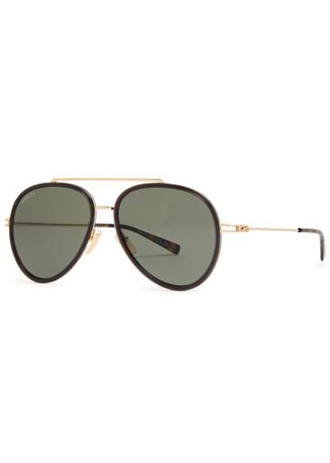 Aviator-style sunglasses by GUCCI