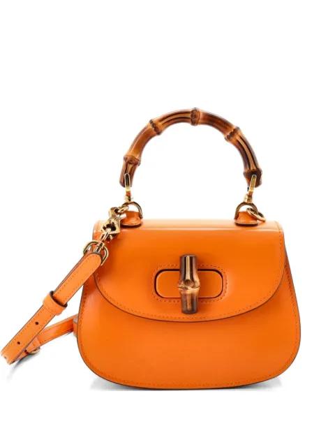 Bamboo 1947 Top Handle Bag Leather Mini shoulder bag by GUCCI 