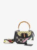 Bamboo 1947 Top Handle Bag Printed GG Coated Canvas and Studded Leather Medium shoulder bag by GUCCI 