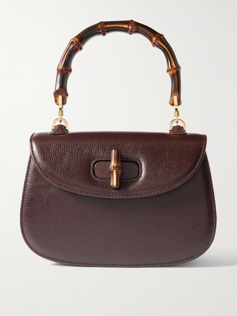 Bamboo 1947 small textured-leather tote by GUCCI