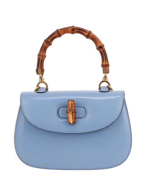 Bamboo leather handbag by GUCCI 