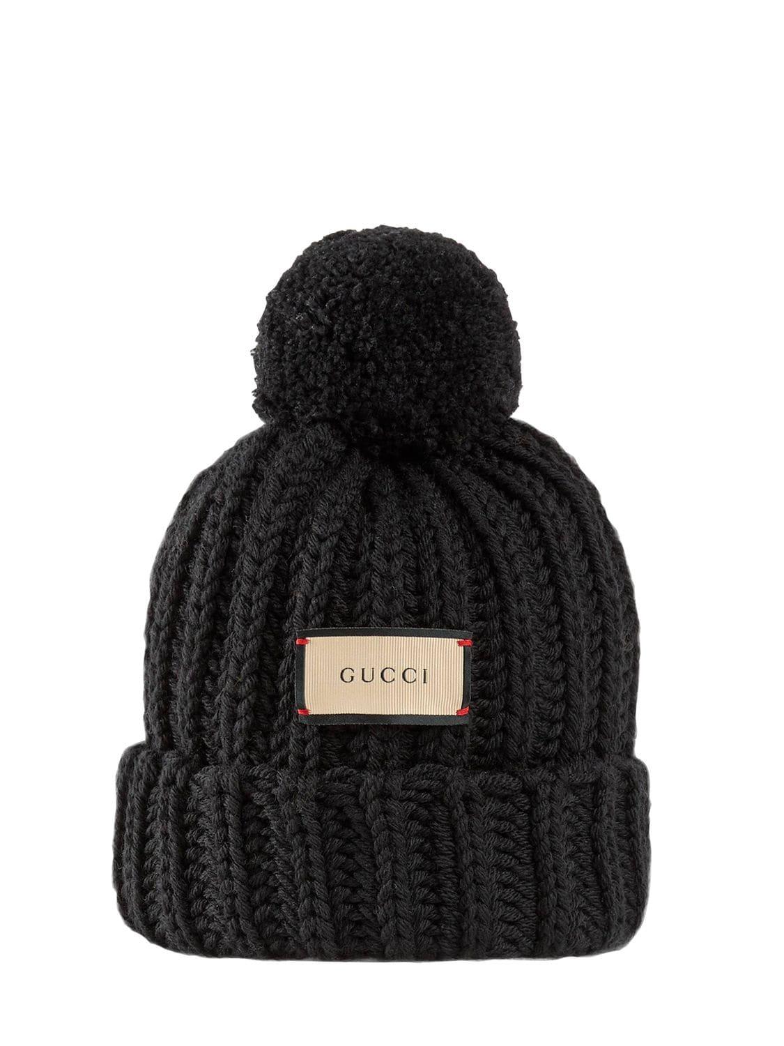 Bignabel Wool Knit Hat by GUCCI