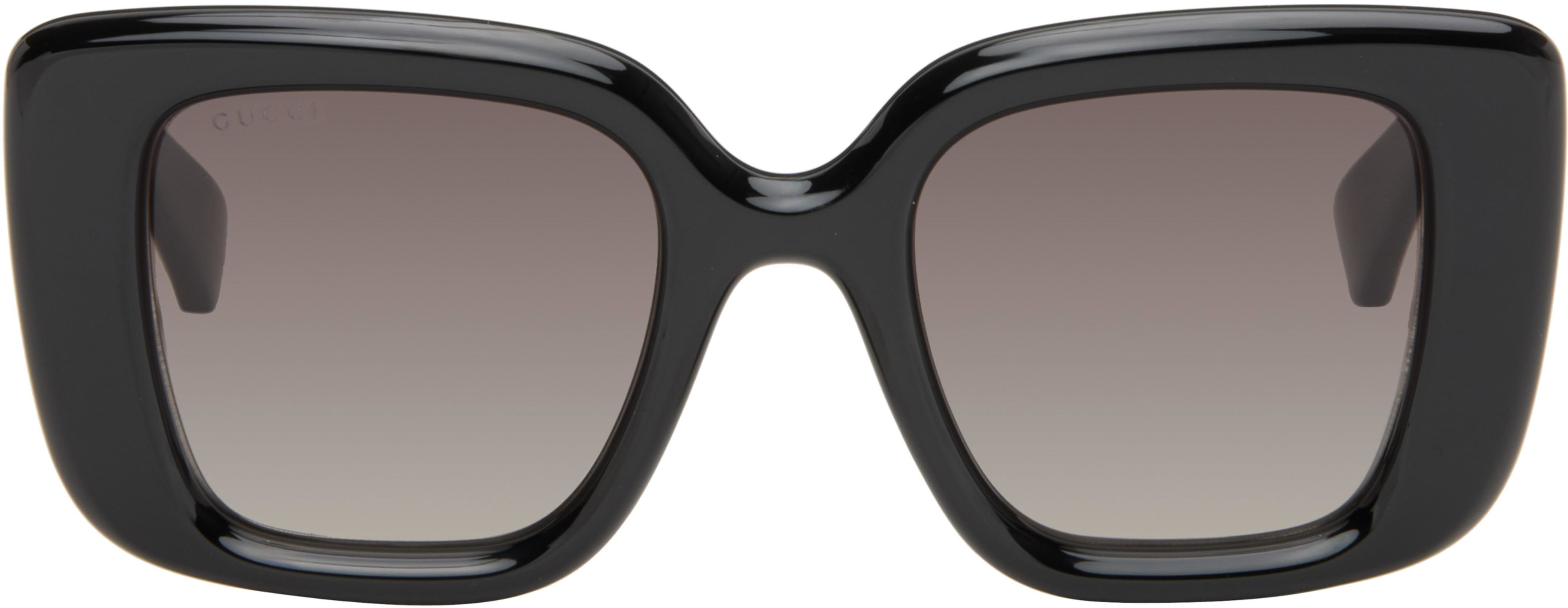 Black Butterfly Frame Sunglasses by GUCCI