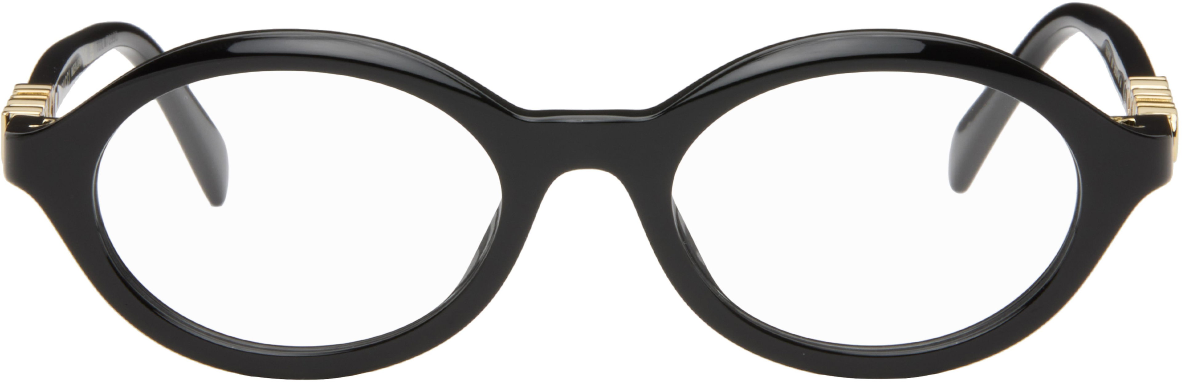 Black 'Gucci Block' Glasses by GUCCI