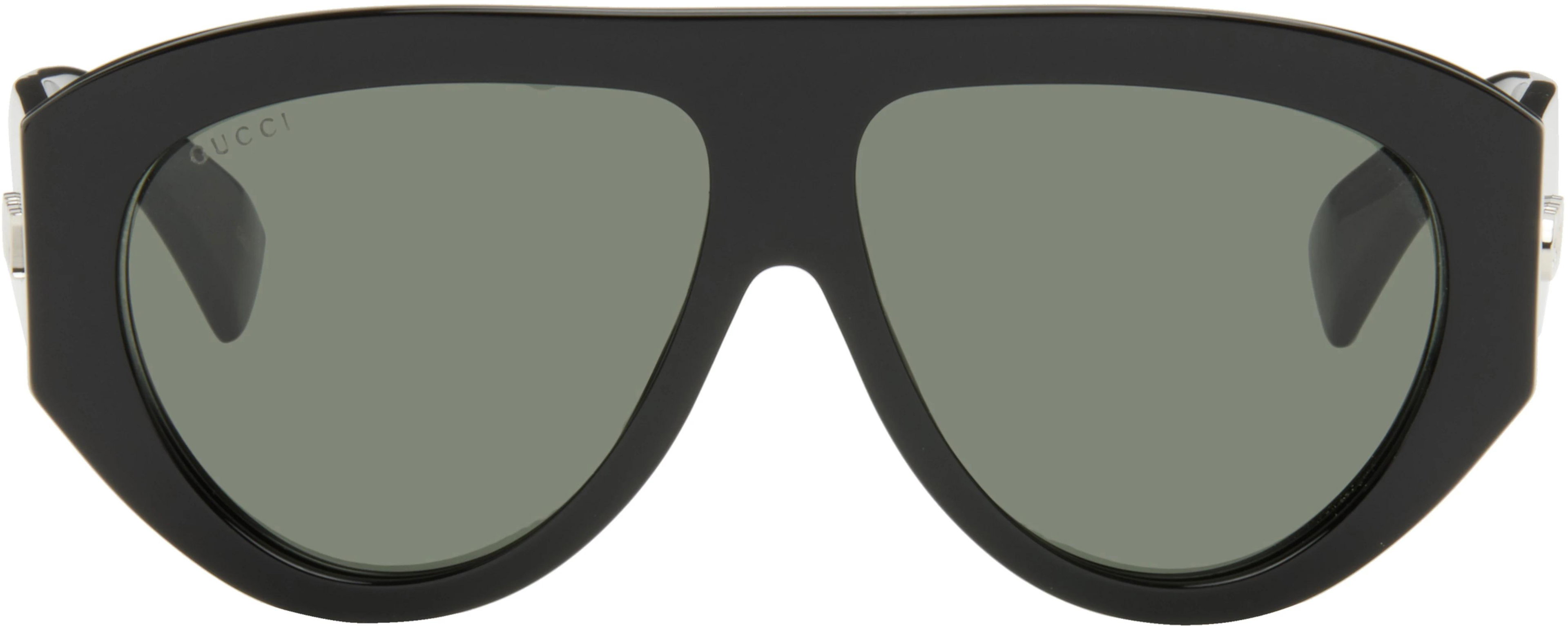 Black Mask Frame Sunglasses by GUCCI