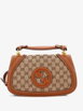 Blondie NM Top Handle Bag GG Canvas with Leather Medium shoulder bag by GUCCI 
