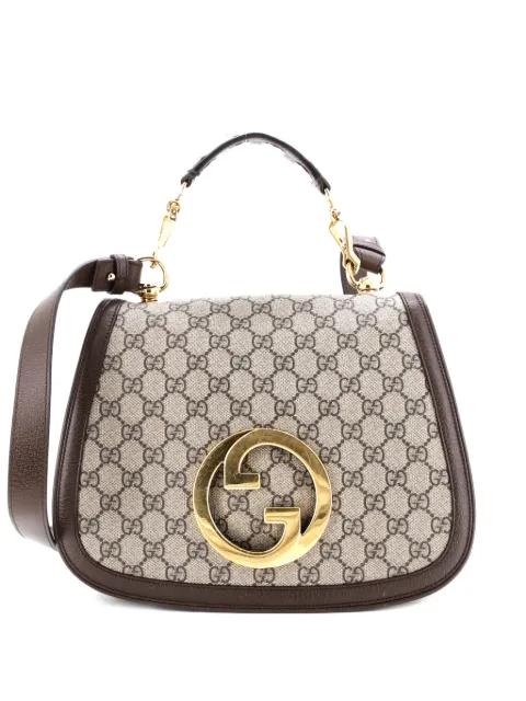 Blondie NM Top Handle Bag GG Coated Canvas Medium satchel by GUCCI 