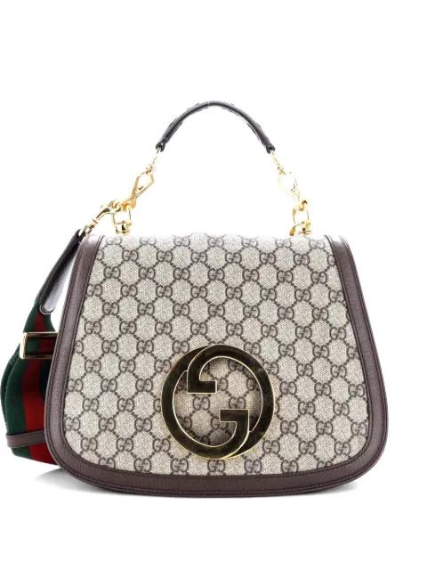 Blondie NM Top Handle Bag GG Coated Canvas Medium satchel by GUCCI 