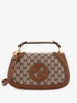 Blondie NM Top Handle Bag GG Coated Canvas with Leather Medium shoulder bag by GUCCI 