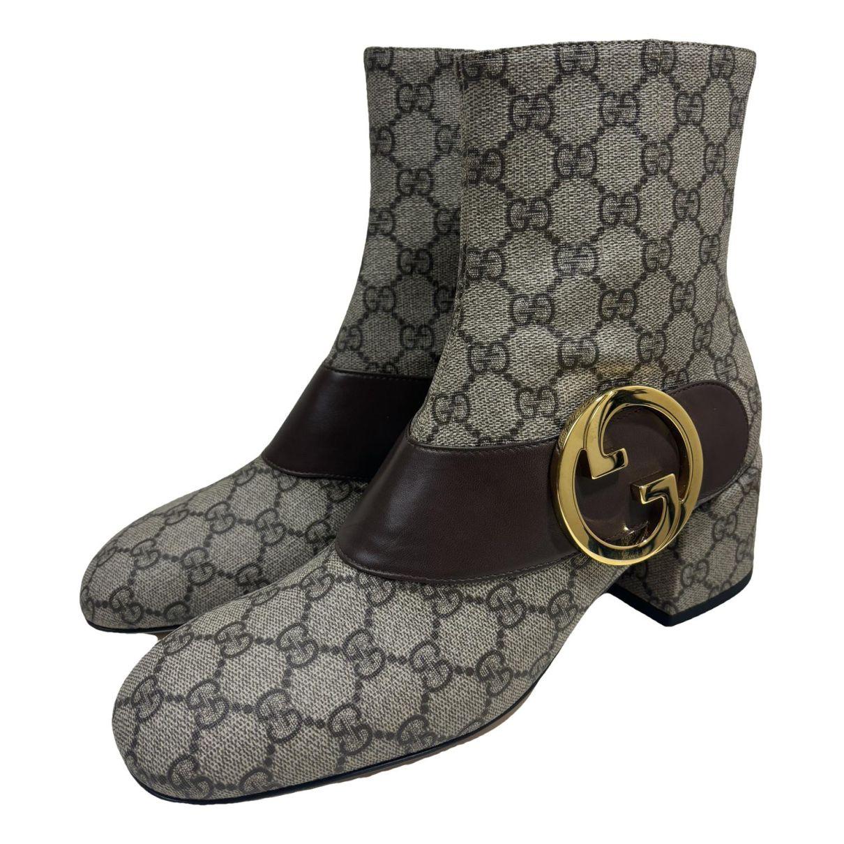 Blondie cloth ankle boots by GUCCI