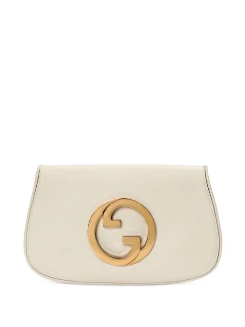 Blondie leather shoulder bag by GUCCI