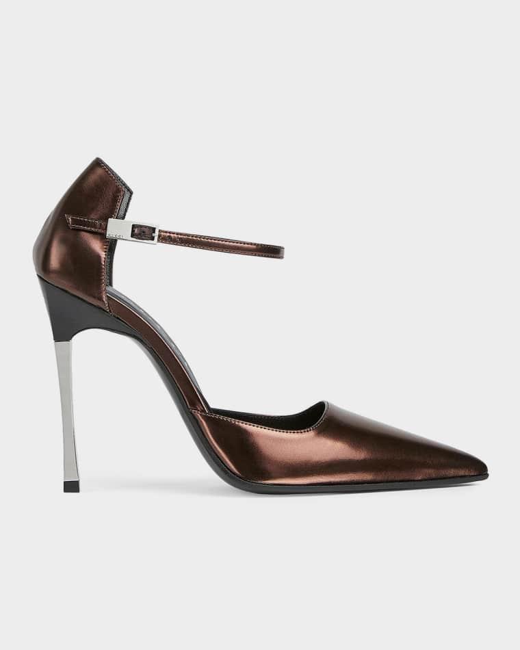 Bombshell 110mm Laminated Leather Stiletto Pumps by GUCCI