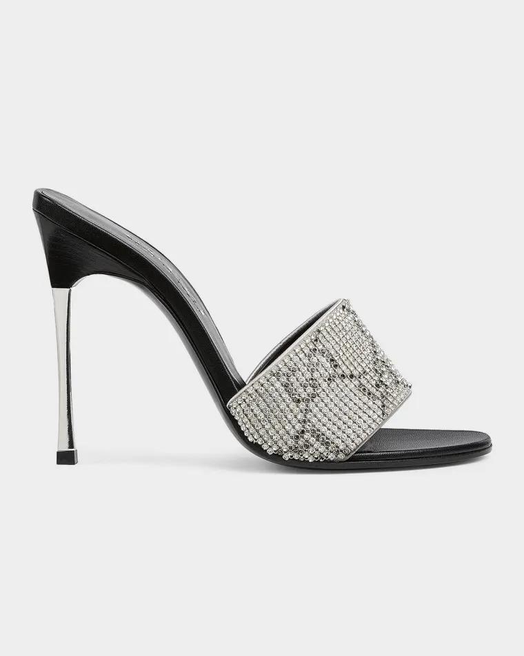 Bombshell 115mm Crystal-Embellished Mesh Stiletto Sandals by GUCCI