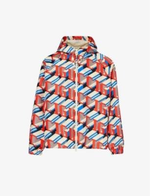 Brand-pattern relaxed-fit shell jacket by GUCCI