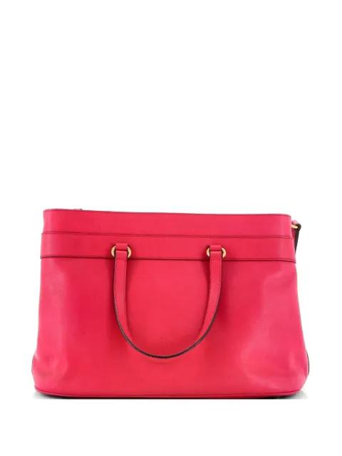 Bright Bit Convertible Leather Medium tote bag by GUCCI 
