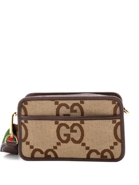 Camera Bag Jumbo GG Canvas Mini crossbody bag by GUCCI 