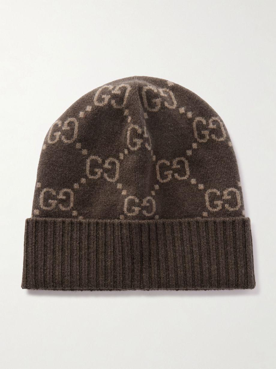 Cashmere-jacquard beanie by GUCCI