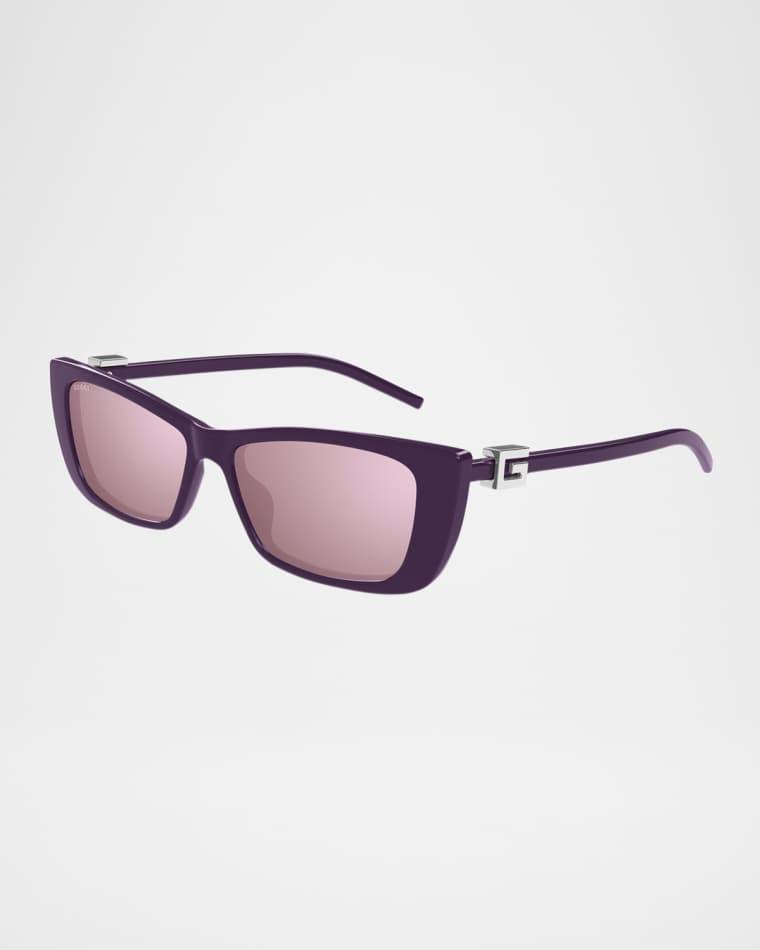 Cat-Eye Plastic Sunglasses by GUCCI