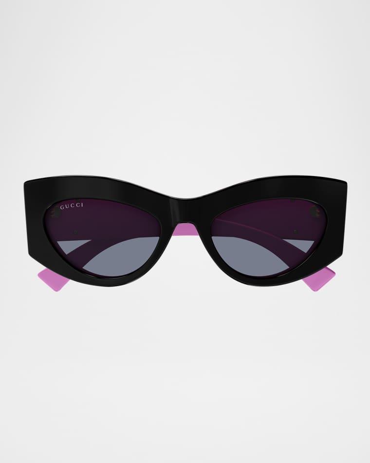 Cat-Eye Recycled Acetate Sunglasses by GUCCI