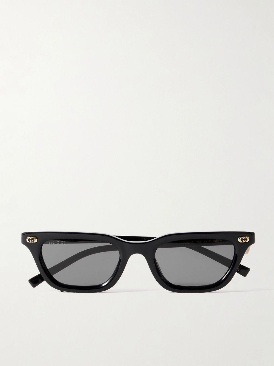 Cat-eye acetate sunglasses by GUCCI
