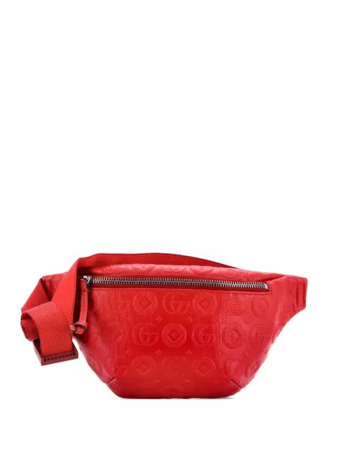 Children's Embossed Leather belt bag by GUCCI 