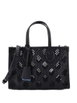 Convertible GG Debossed Laser Cut Leather Small tote bag by GUCCI 