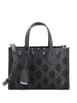 Convertible GG Debossed Laser Cut Leather Small tote bag by GUCCI 