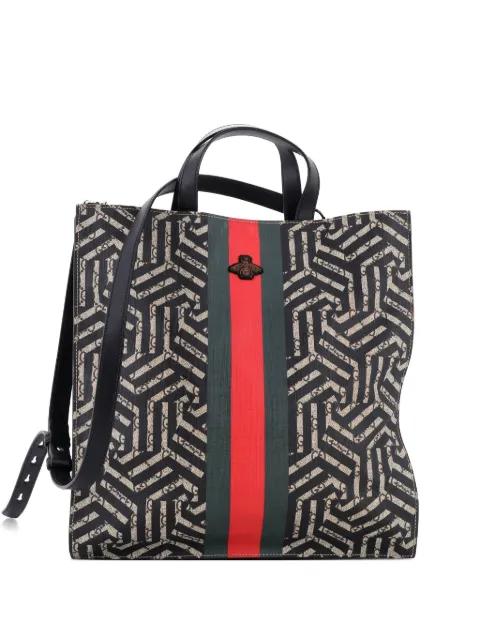 Convertible Soft Open Caleido GG Coated Canvas tote bag by GUCCI 