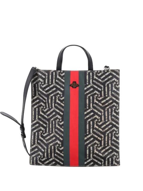 Convertible Soft Open Caleido GG Coated Canvas tote bag by GUCCI 
