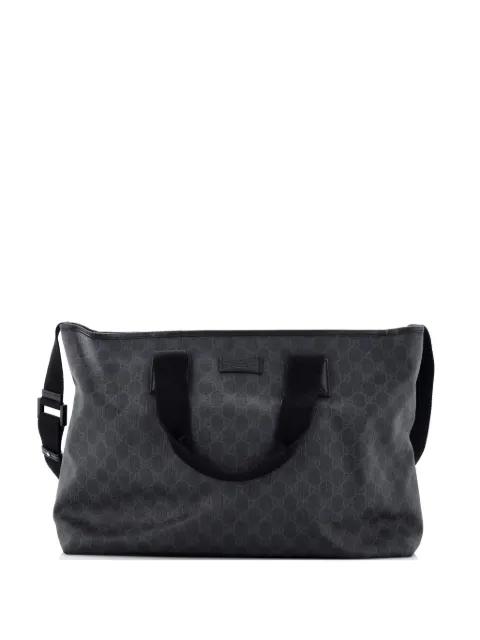 Convertible Travel Zip GG Coated Canvas Large tote bag by GUCCI 