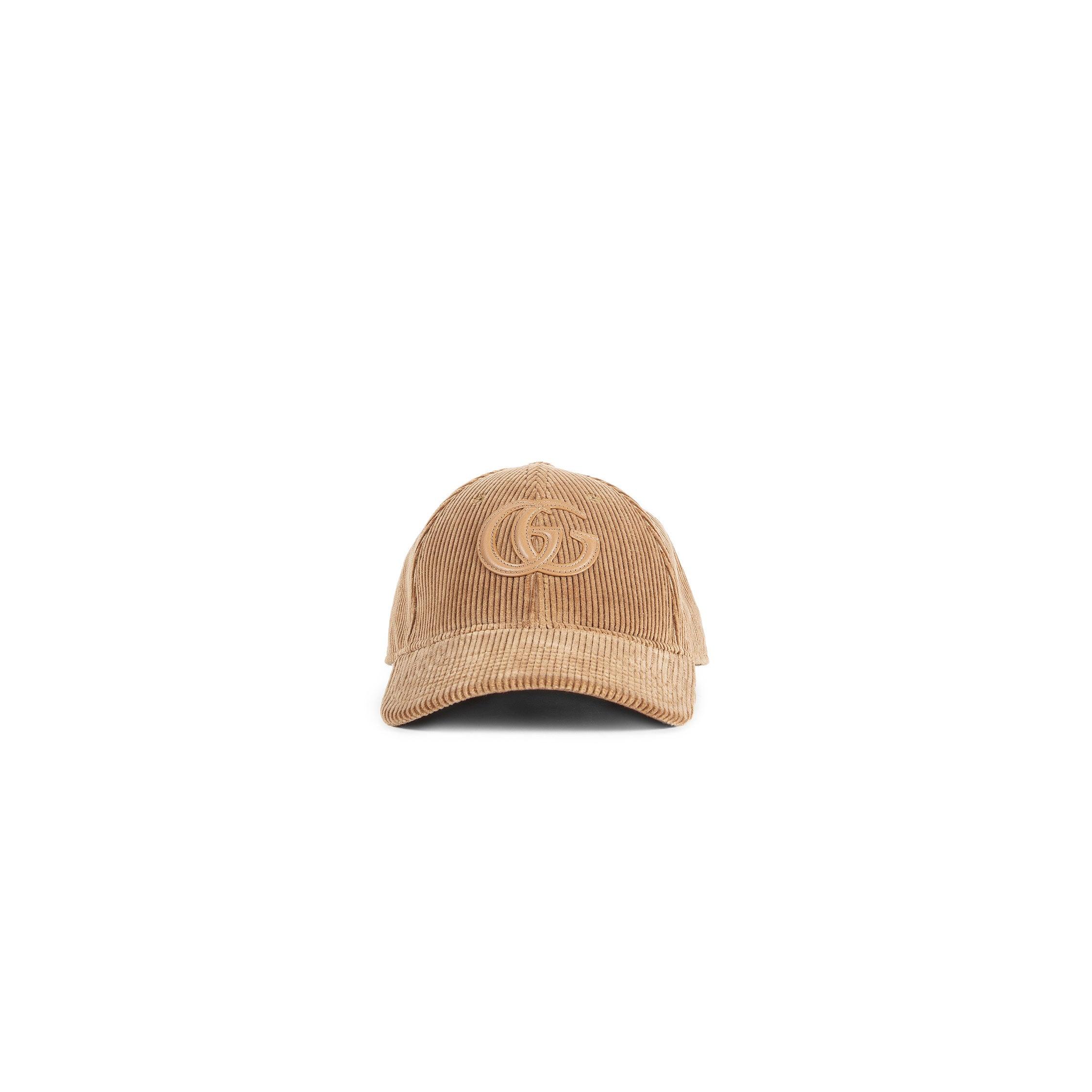 Corduroy Double G Cap by GUCCI