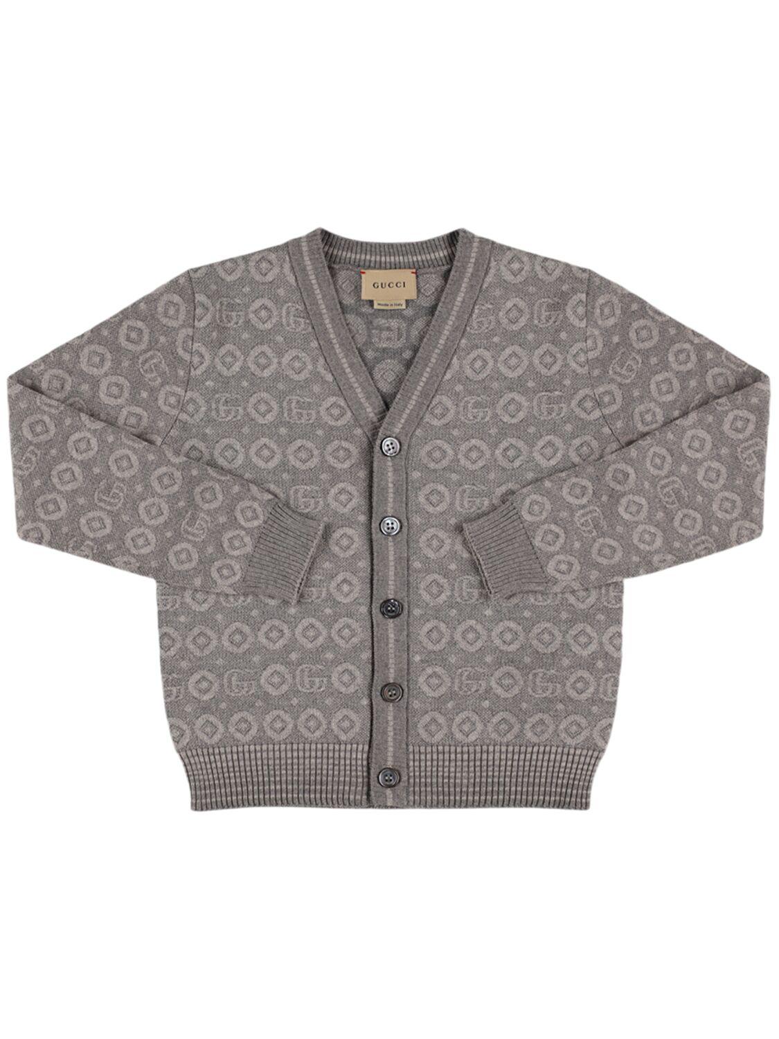 Cotton Jacquard Cardigan by GUCCI