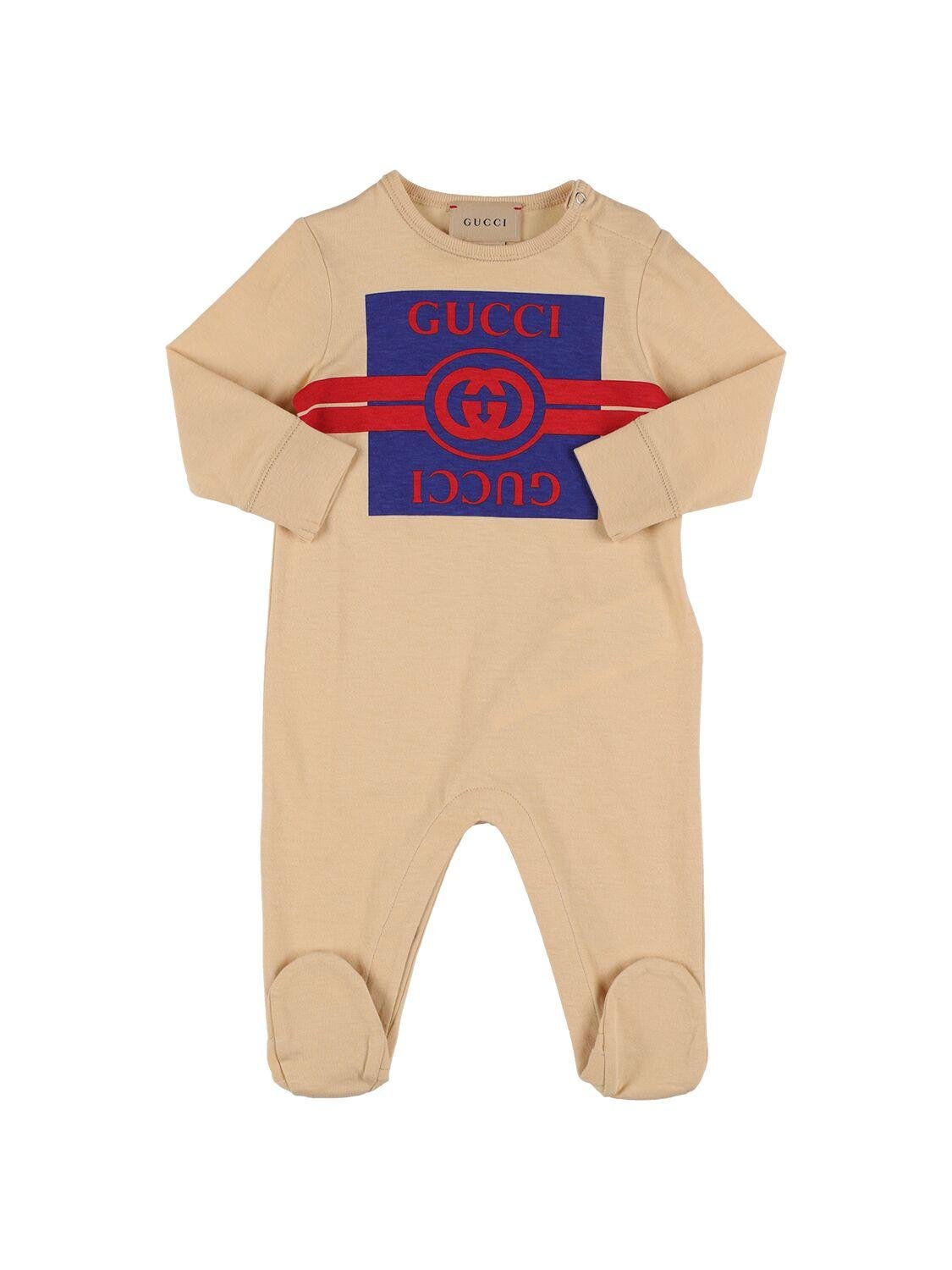 Cotton Jersey Romper by GUCCI