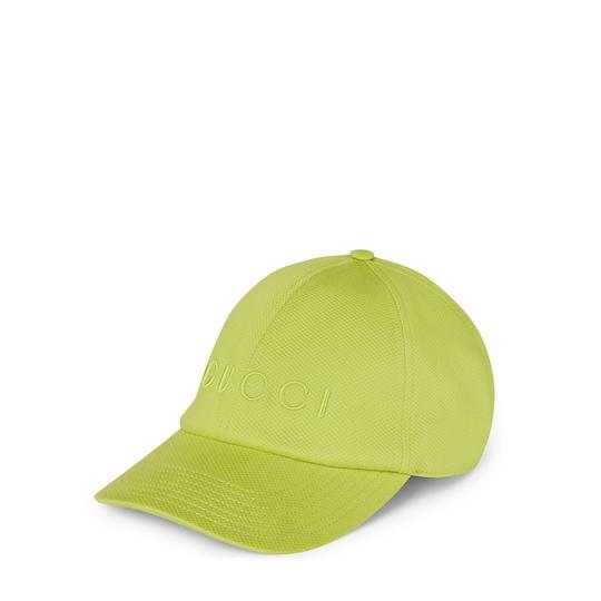 Cotton baseball hat with embroidery by GUCCI
