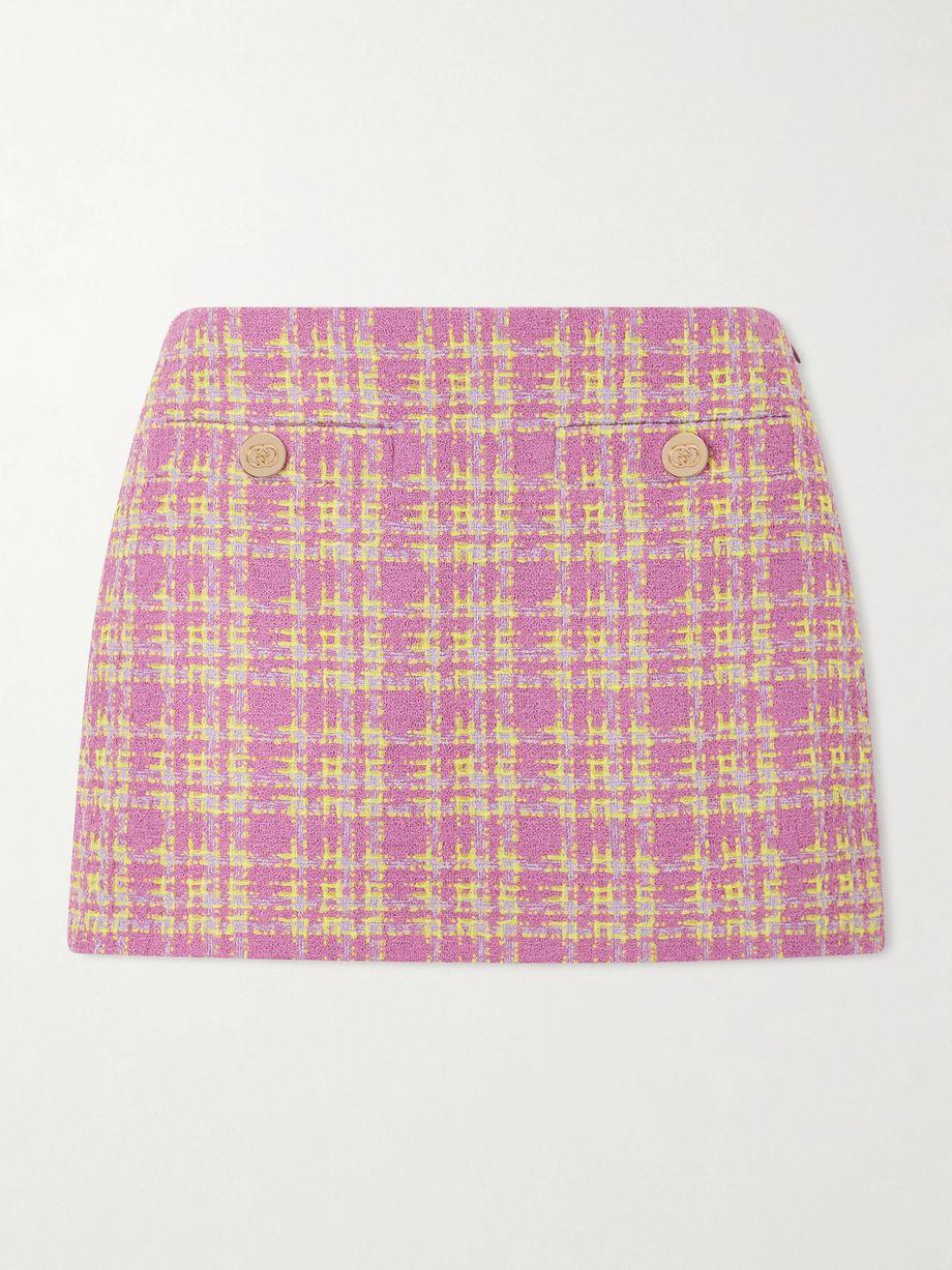 Cotton-blend tweed mini skirt by GUCCI